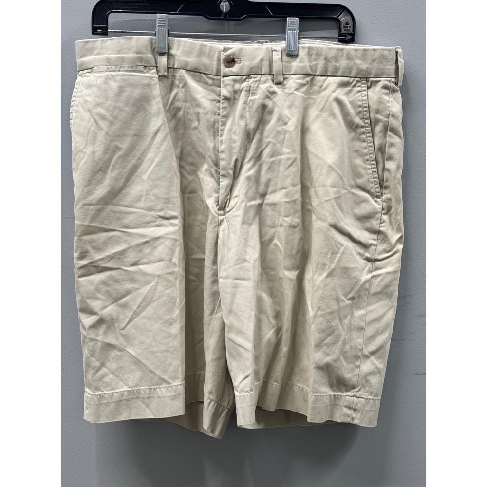 Polo Golf Ralph Lauren Shorts Mens 34 Beige Cotton Chino Logo Patch Casual